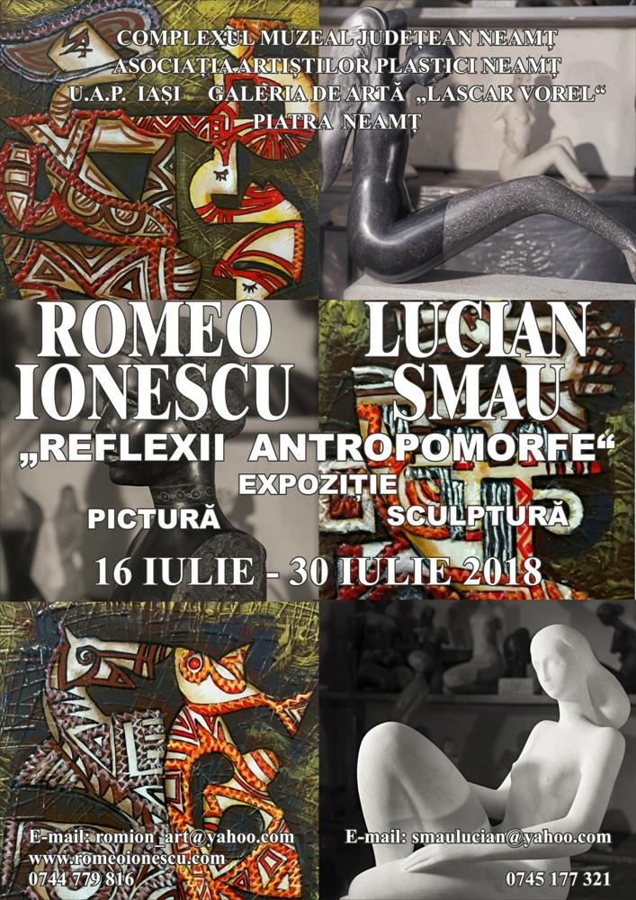 Duet ieșean pictură-sculptură la Galeriile de artă „Lascăr Vorel“&nbsp;Piatra-Neamț