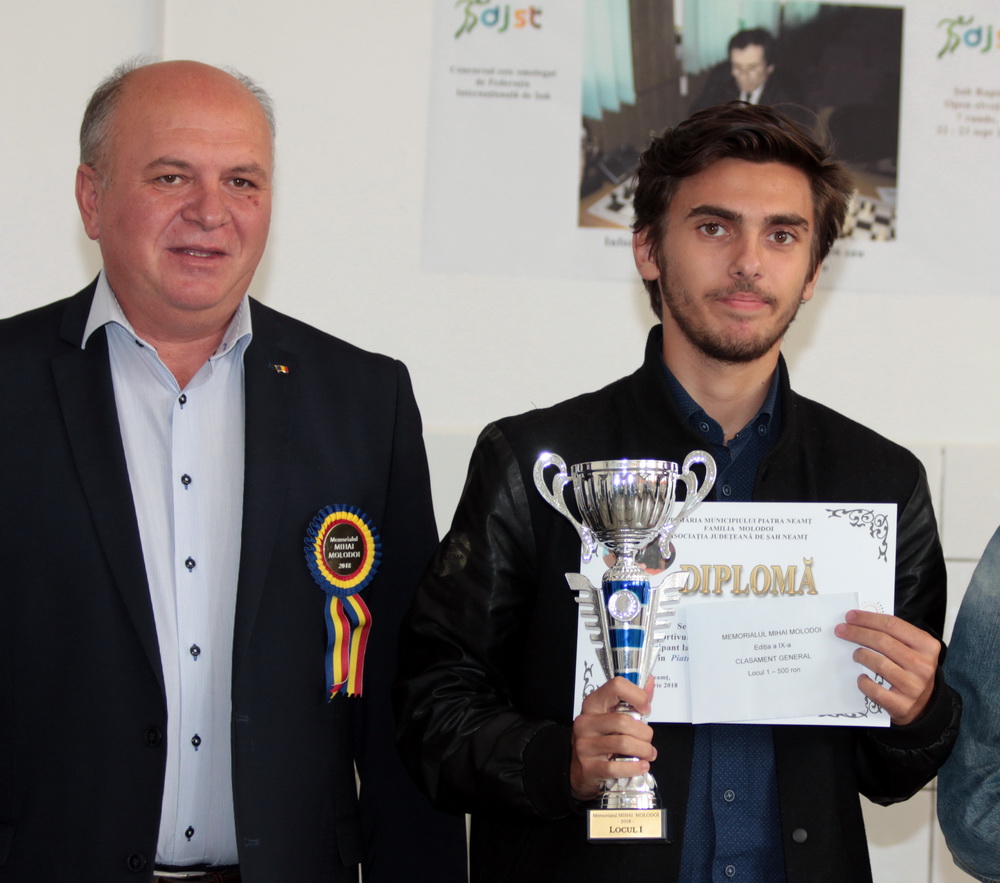 Premiul I al Memorialului „Mihai Molodoi“ la șah, ediția a IX-a, pleacă la&nbsp;Iași