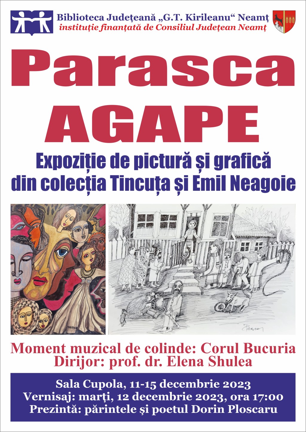 Expoziție in memoriam Parasca Agape, la Biblioteca&nbsp;Județeană