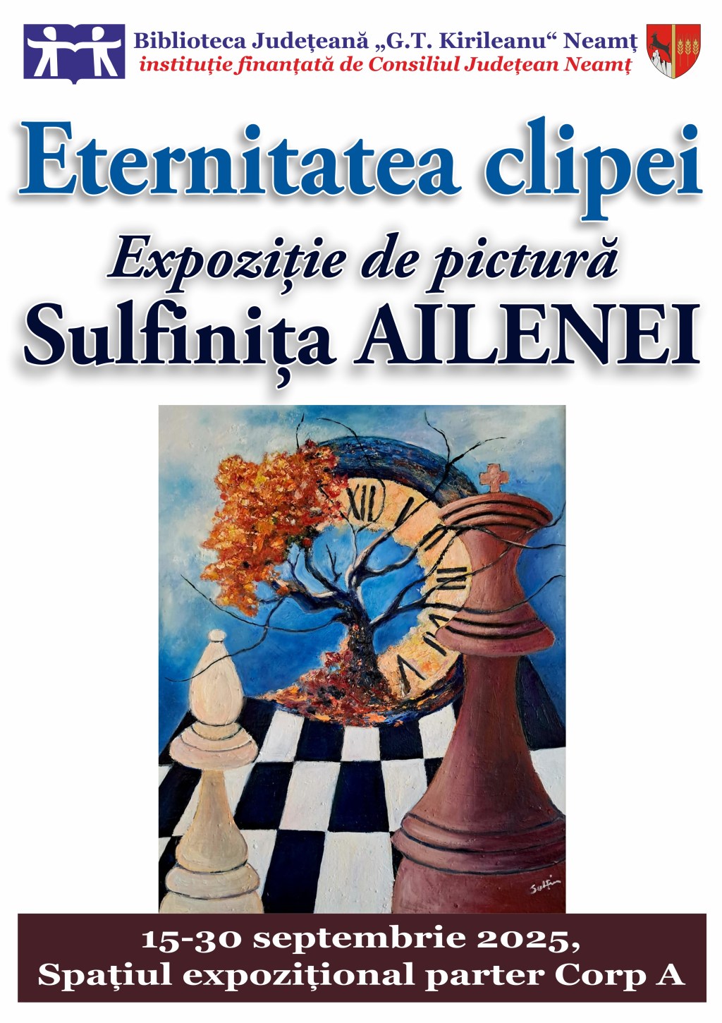 Expoziție de pictură Sulfinița Ailenei, la Biblioteca&nbsp;Județeană